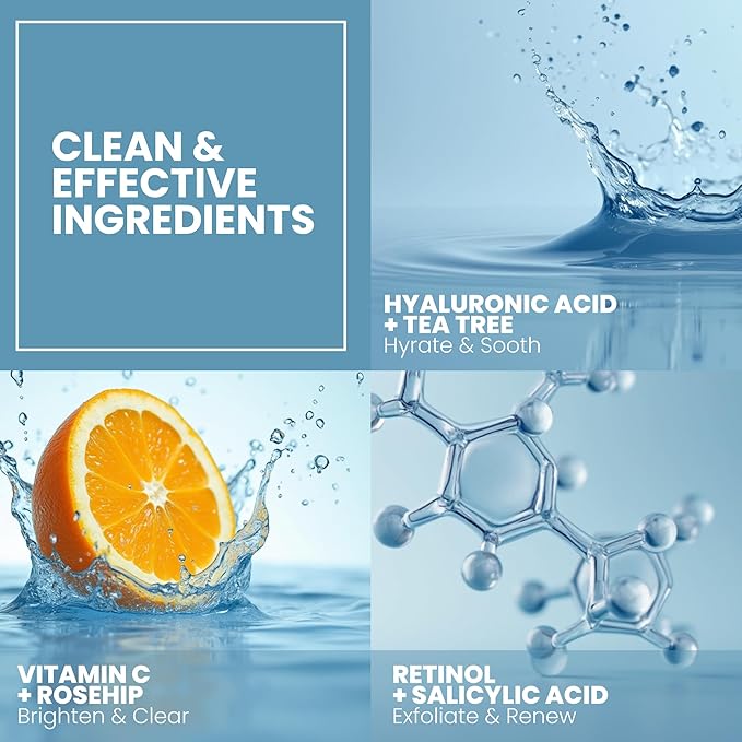Vitamin C Serum for Face with Retinol & Salicylic 0.83% + Hyaluronic | Skin - Image 7
