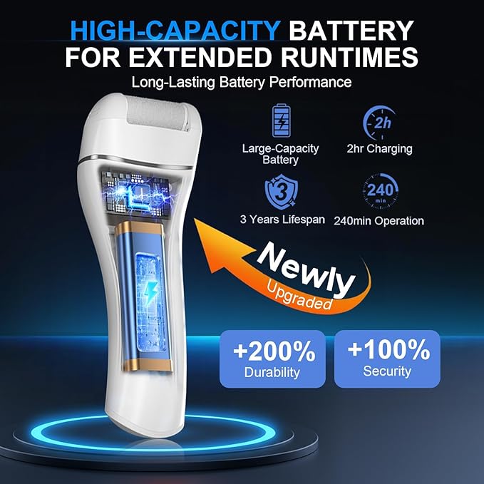 9.0 Upgrade Electric Foot Callus Remover CMTQVFL -【Removes 99.99% of Calluses - Image 2