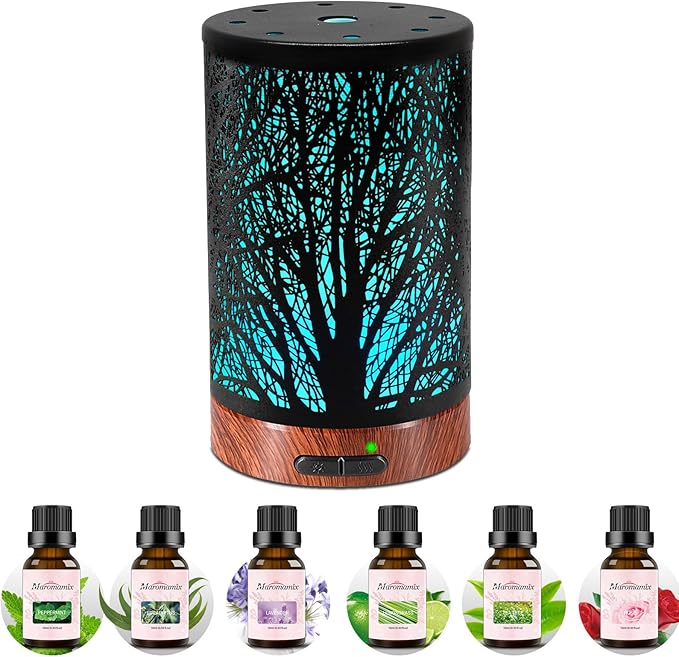 Oil Diffuser & Essential Oils Set by Maromamix