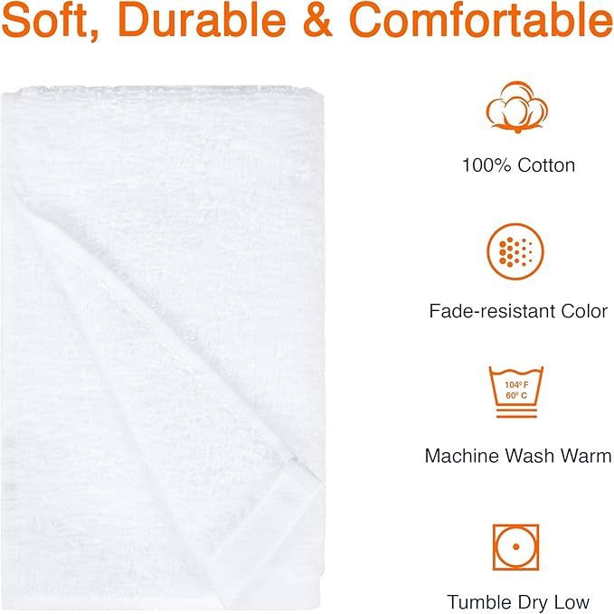 Amazon Basics Soft and Thick Cotton Hand Towels - Image 2