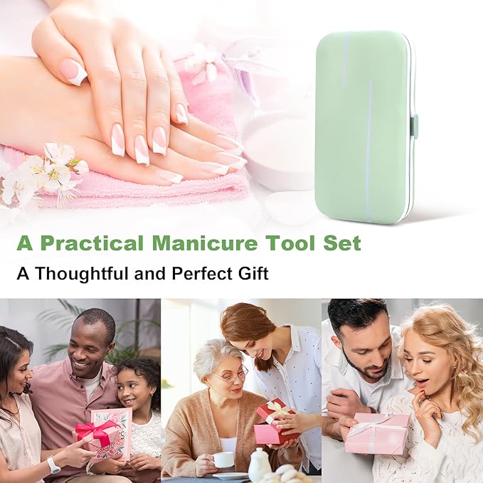 Manicure Set-Stainless Steel Nail Care Set-Professional 7 in 1 Ingrown Toenail - Image 7