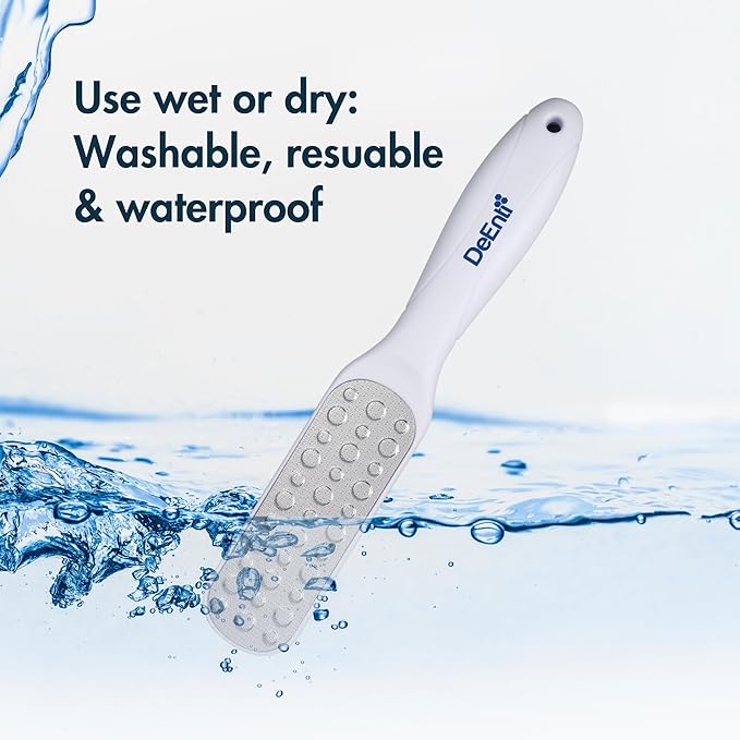 DeEnti Metal Foot File, Salon Quality Callus Remover, Lightweight Foot Scrubber - Image 3