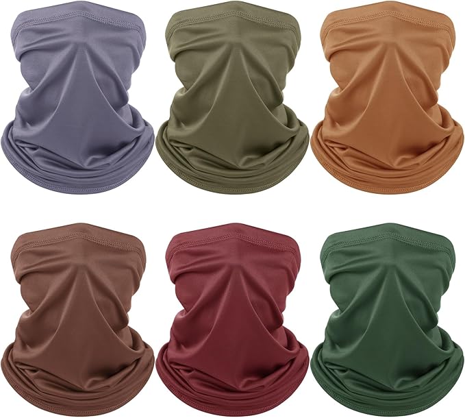 Geyoga 6 Pieces Summer UV Protection Cooling Neck Gaiter Face Clothing Neck by Geyoga