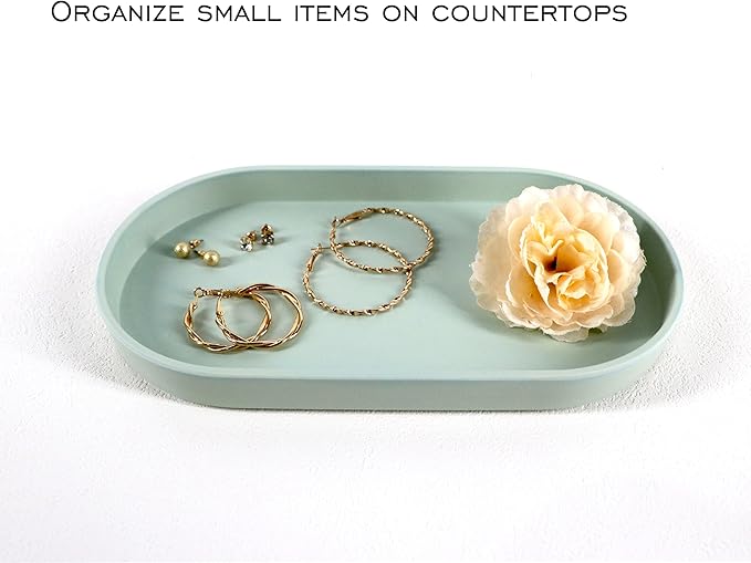 Green Small Tray, 3 Pack Oval Tray - Image 8