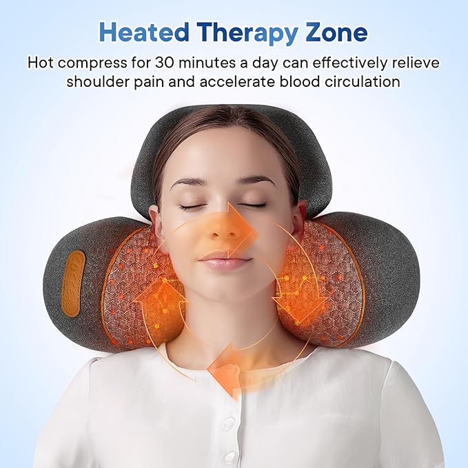 Mothers Day Gifts for Mom 3-in-1Rechargeable Neck Massager Pillow - Image 4