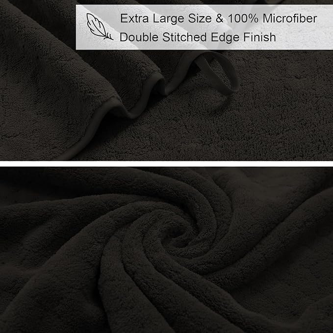 8-Piece Bath Towels Set, 2 Oversized Large Bath Towels Sheet, 2 Hand Towels and - Image 7