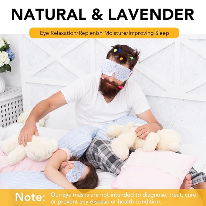 XPCARE Steam Eye Masks for Dry Eyes, Self Heated Steam Warm Eye Mask, - Image 5