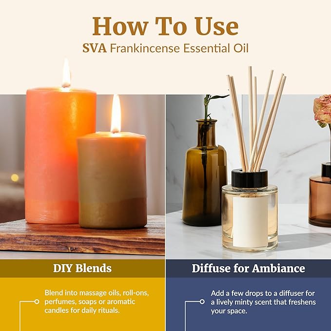 SVA Frankincense Essential Oil – 4 Fl Oz – 100% Natural Boswellia Serrata Oil - Image 6