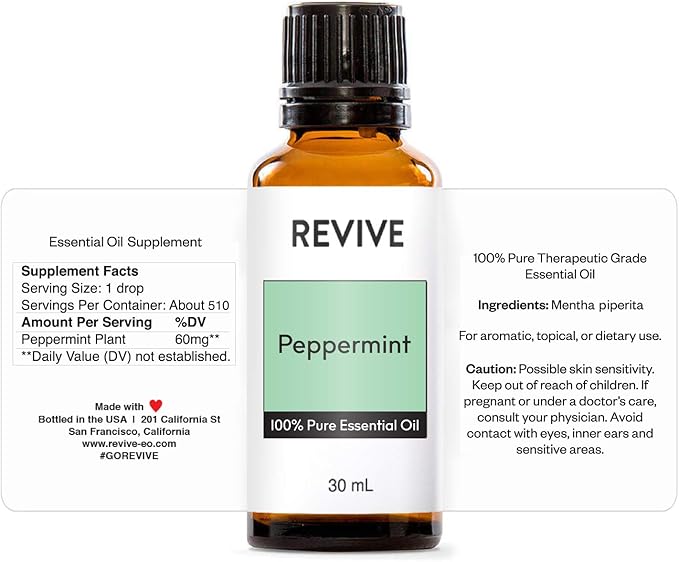 Peppermint Essential Oil 30mL by Revive Essential Oils - Image 2
