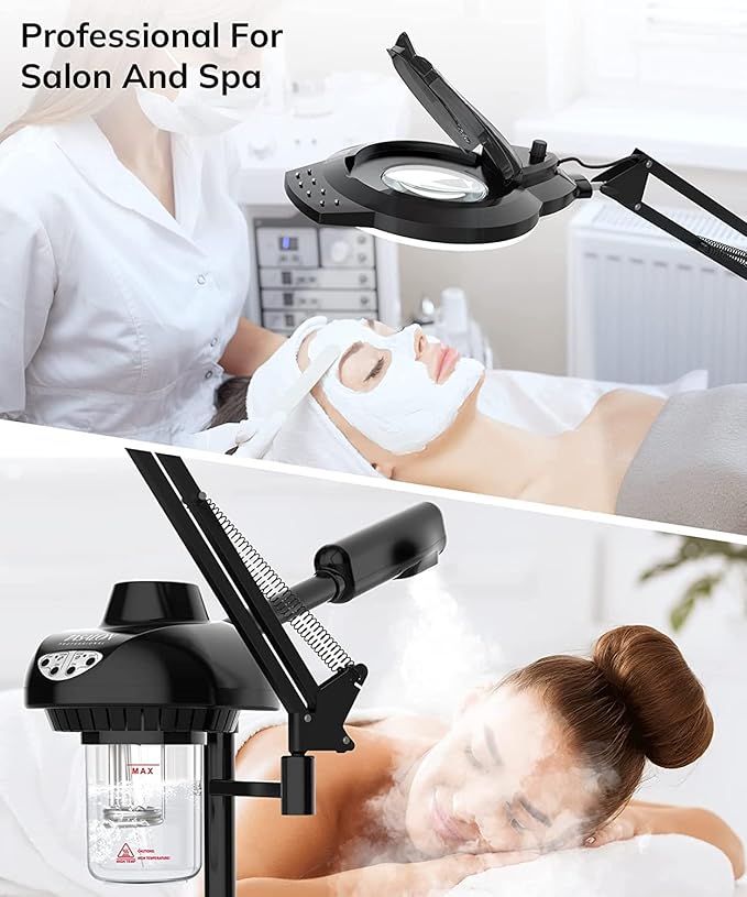 TASALON 2-in-1 Professional Facial Steamer, Hot Ozone Face Steamer - Image 7