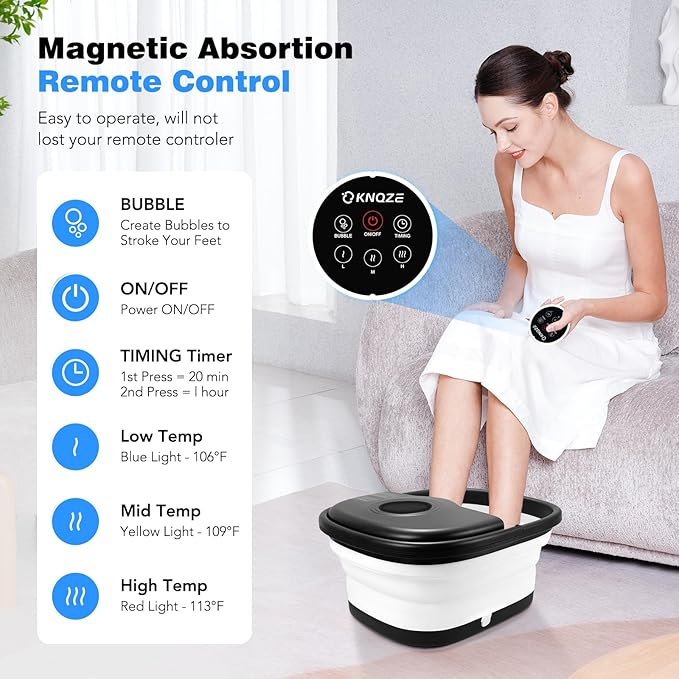KNQZE Collapsible Foot Spa Bath - Image 3