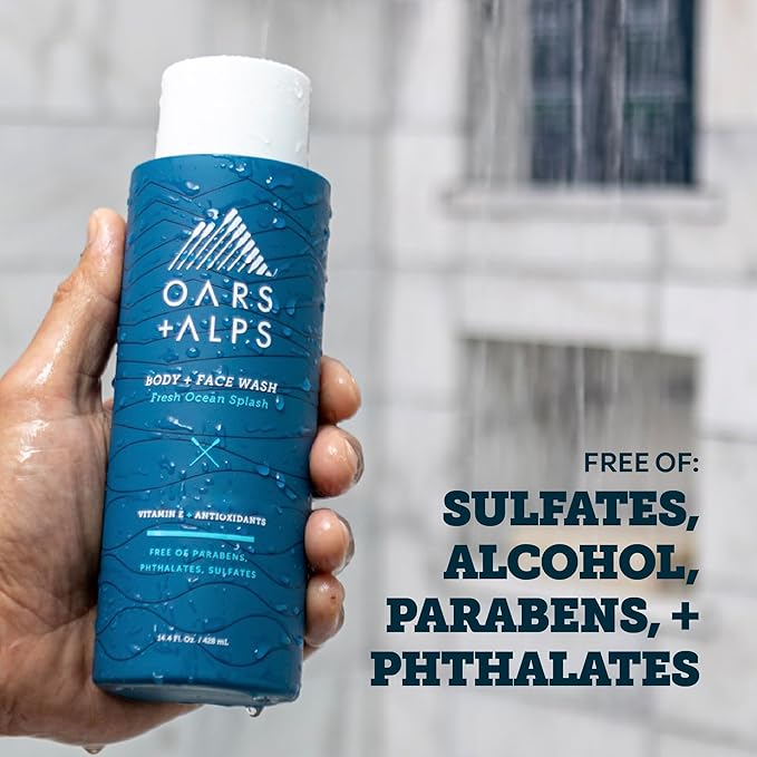 Oars + Alps Body Wash for Men, Mens Body Wash & Face Cleanser - Image 5