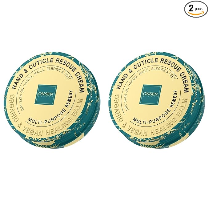 Onsen Hand & Cuticle Rescue Cream | Organic Nail Strengthener & Balm | Dry by OnsenSecret