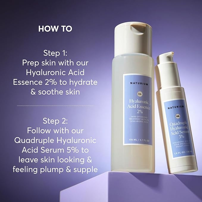 Naturium Quadruple Hyaluronic Acid Serum 5%, Hydrating & Plumping Face Serum - Image 6