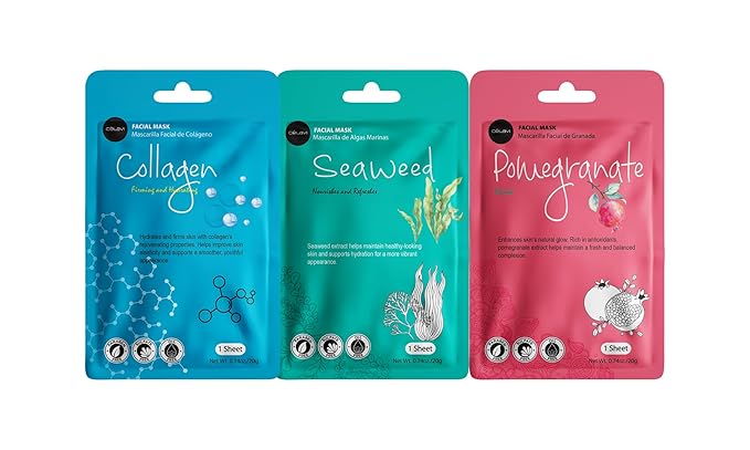 Celavi Essence Facial Sheet Face Mask Variety Set Classic Authentic Korean - Image 8