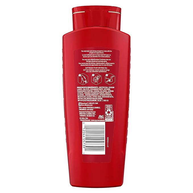 Old Spice Cleansing Body Wash for Men, 3X Defense, 24/7 Shower Fresh - Image 9