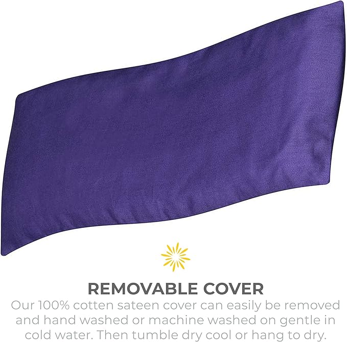 Sunshine Yoga 4-Pack Scented Sateen Eye Pillows, Low-Luster, 9’’ x 4’’ Flaxseed - Image 3