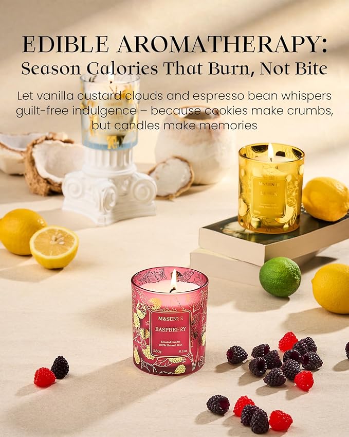 M&SENSE Coconut Candles, 8.1oz 42-Hour Long Burning Time Naturally Scented - Image 5