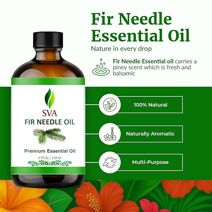 SVA Fir Needle Essential Oil – 4 Fl Oz – 100% Natural Fir Needle Oil - Image 2