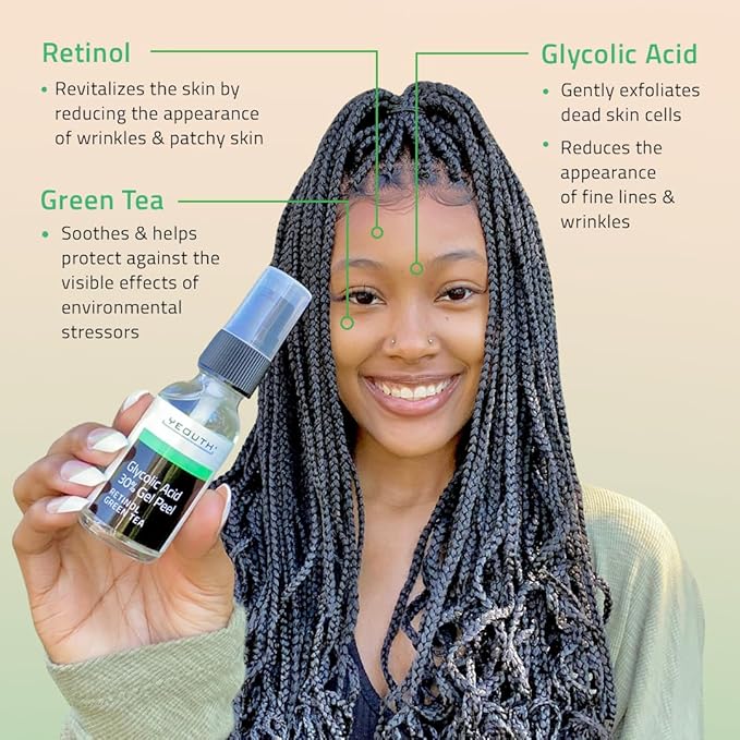 YEOUTH Glycolic Acid Peel for Face, At Home Chemical Exfoliator AHA 30% - Image 5