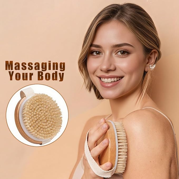 2-in-1 Wood Body Brushes - Image 3