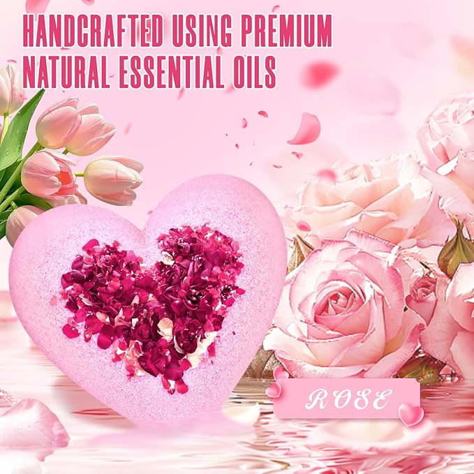 Bath Bombs for Women XXL, Basket Set for Mothers Day Gifts for Mom, Organic - Image 4
