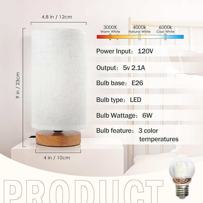 Minimalist Dimmable Nightstand Lamp - Image 5