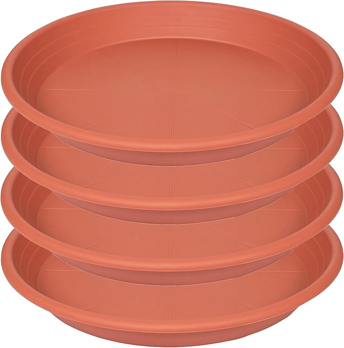 4 Pack of 16 inch Plant Saucer, Large Plant Tray, Heavy Sturdy Plant Drainage by Unknown
