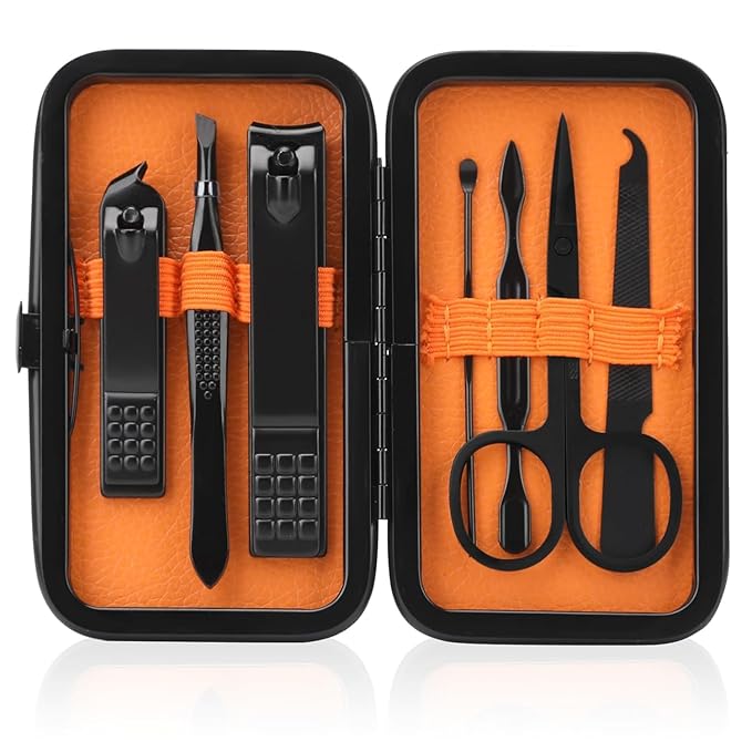 Manicure Set Men Nail Clipper Set Personal Care Nail Grooming Kits Travel Nail - Image 8