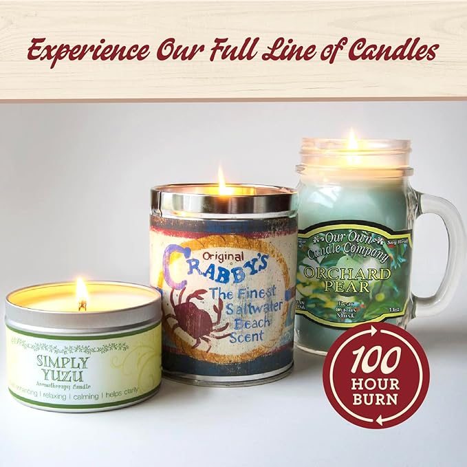 Our Own Candle Company, Cranberry Scented Mason Jar Candle, 100 Hour Burn Time - Image 6