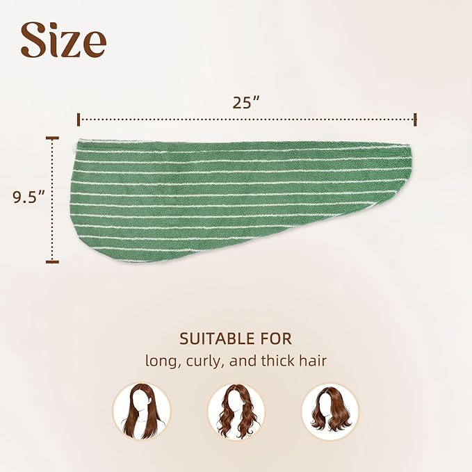 Jacquotha Cotton Hair Towel Wrap - Image 3