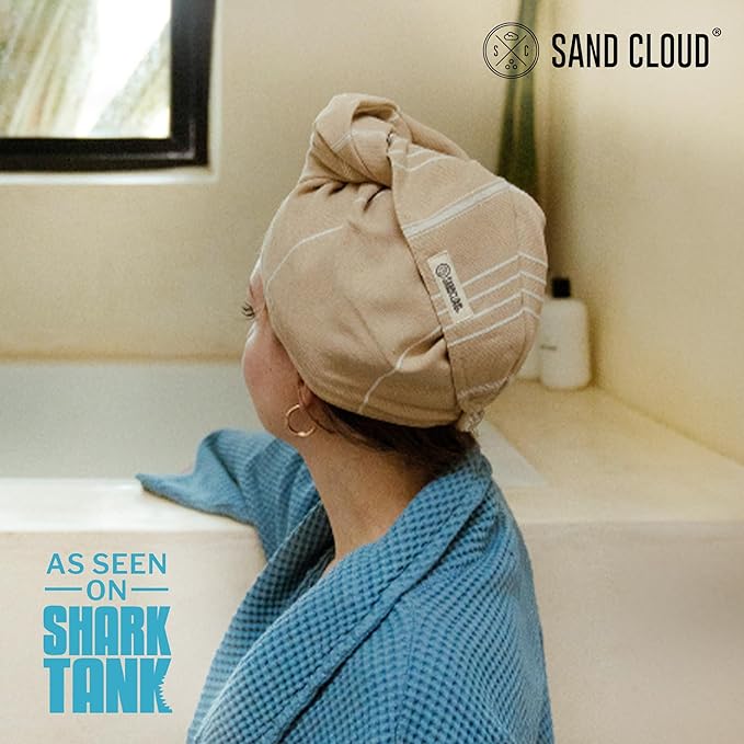 Sand Cloud Hair Towel Wrap for Women & Men, - Image 2