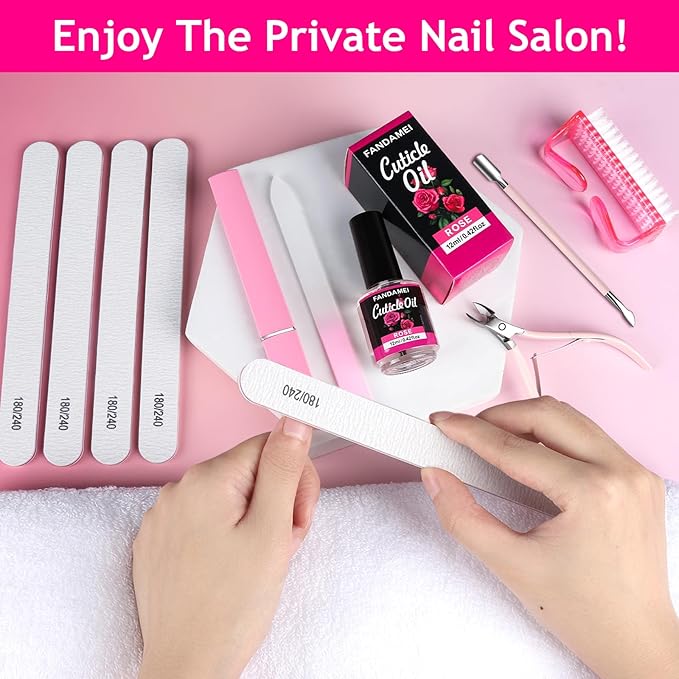 FANDAMEI Manicure Kit For Women, Nail Care Kit - Image 7