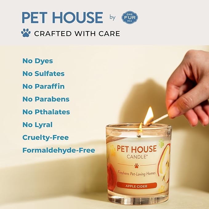 One Fur All Pet House Candle 2 Pack - Image 3