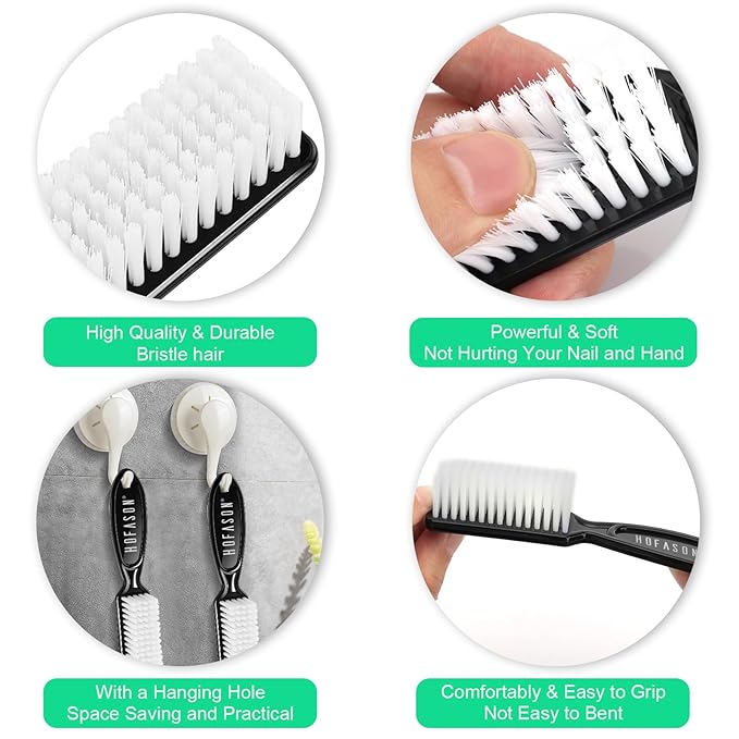 6 Pack Nail Brush Cleaning Nail Dust Brush, HOFASON Nail Brush - Image 5