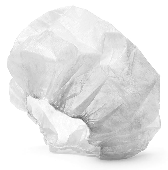 Medical Nation 21" Disposable Bouffant Caps | Pack of 100, Non-Pleated Head - Image 6