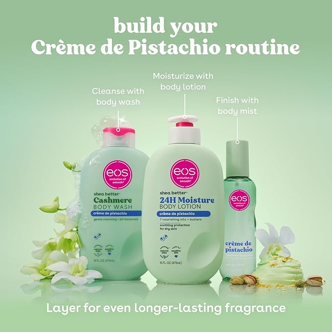 eos Cashmere Body Wash – Crème de Pistachio, Moisturizing Body Wash, Creamy Gel - Image 7