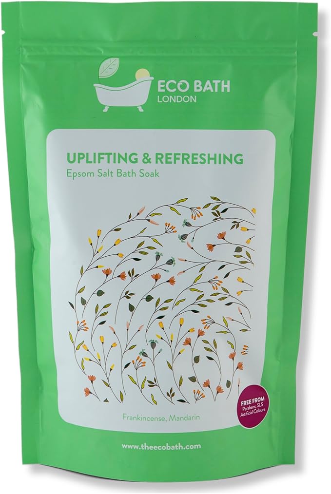 Eco Bath London Uplifting and Refreshing Epsom Salt Bath Soak 1kg by EcoBathLondon