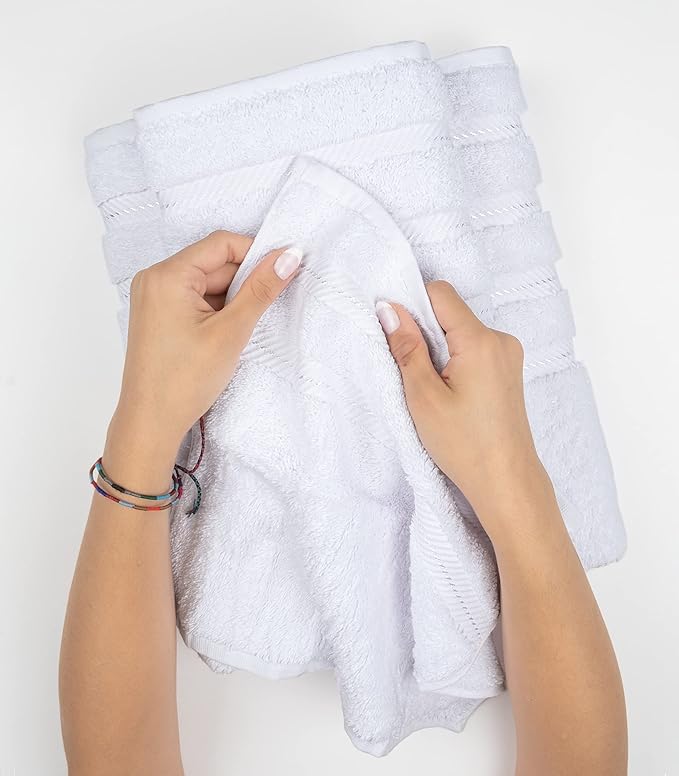 American Soft Linen Premium 3 Piece Towel Set, 1 Bath Towel 1 Hand Towel 1 - Image 5
