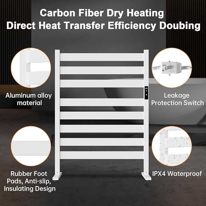 Towel Warmers for Bathroom, Heated Towel Racks for Bathroom, - Image 9