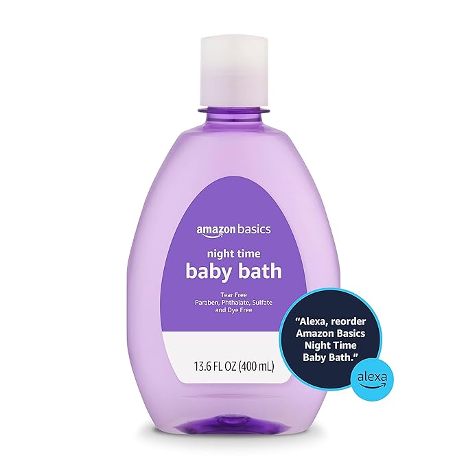 Amazon Basics Hypoallergenic Tear-Free Night-Time Baby Calming Bath, Soothing - Image 4