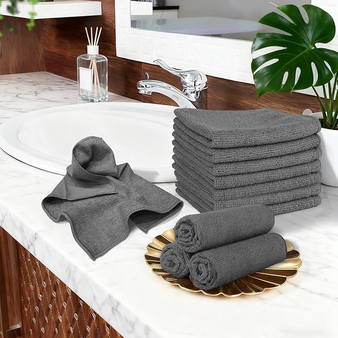 Orighty Washcloths, 20 Pack Microfiber Face Towels, Highly Absorbent and Soft - Image 8