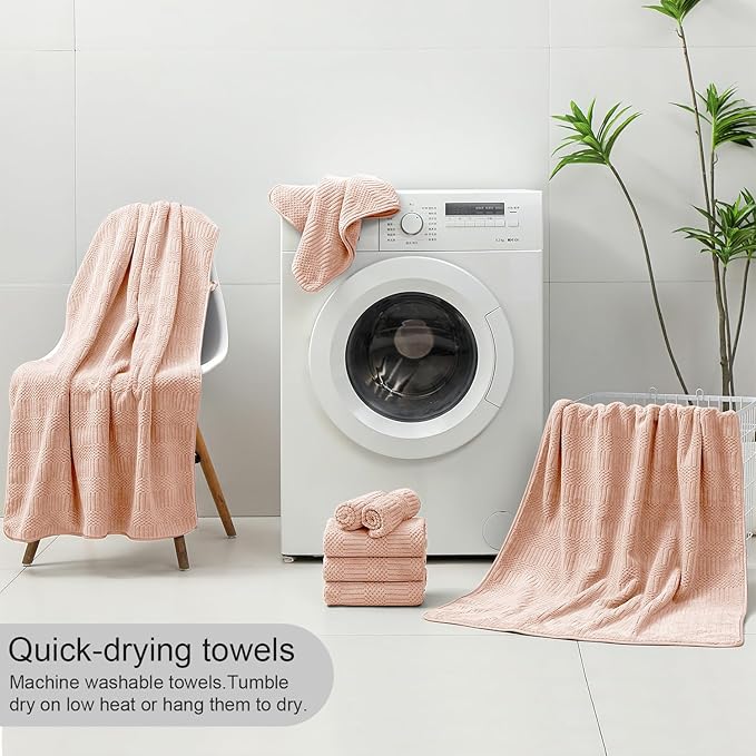 Ycosy 4 Pack Extra Large Microfiber Bath Towels Set, 35x70 inches, Less Lint - Image 8
