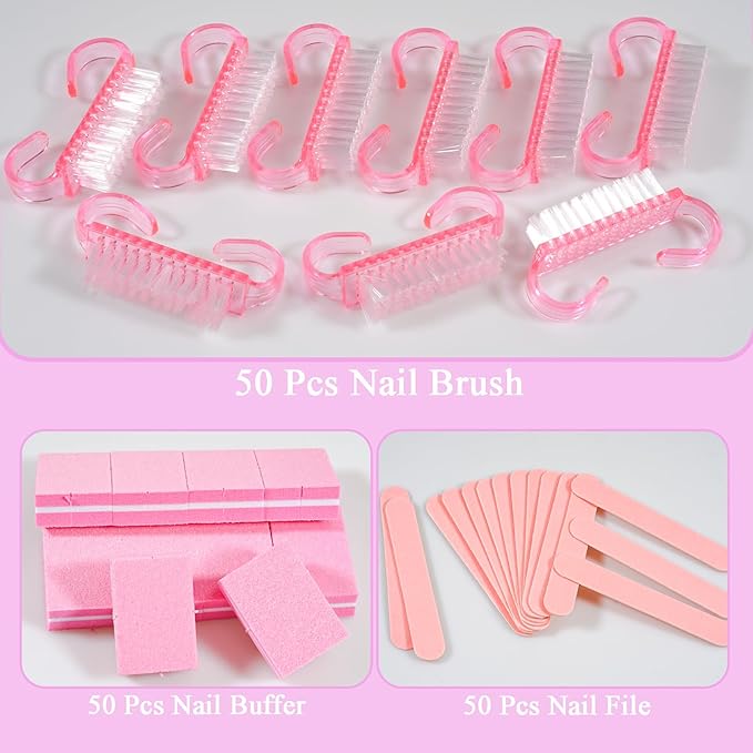 Disposable Manicure Kit Professional, 50 Set Press On Nail Tool Kit - Image 4