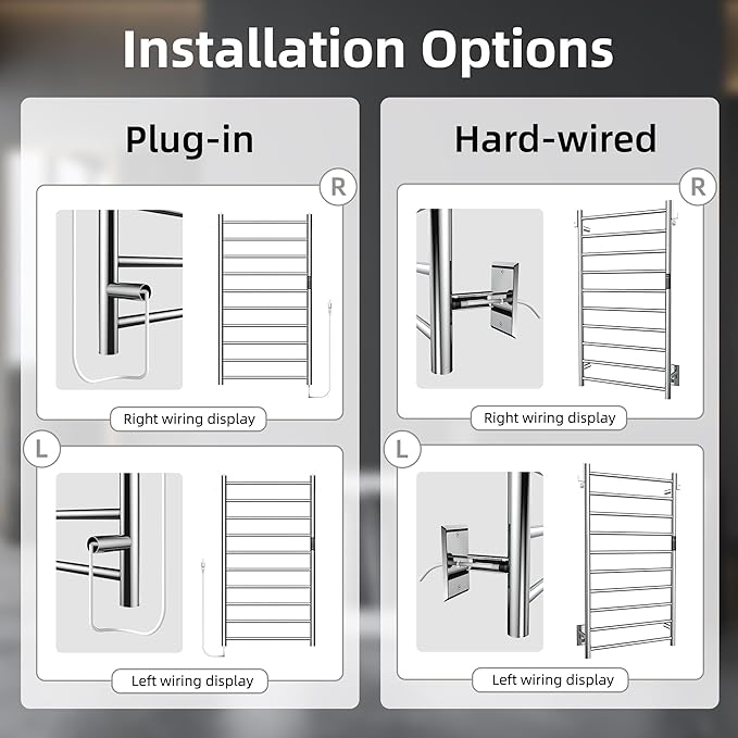 P&Dlusir Towel Warmer, Heated Towel Rack - Image 5