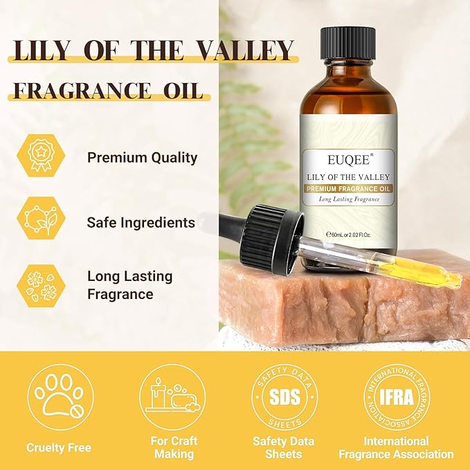 EUQEE 60ML Lily of The Valley Fragrance Oil Premium Essential Oil - Image 3