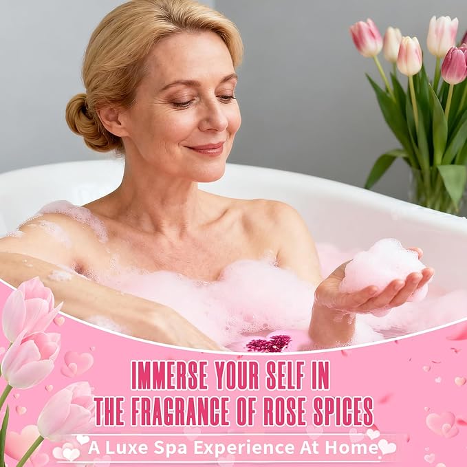 Bath Bombs for Women XXL, Basket Set for Mothers Day Gifts for Mom, Organic - Image 3
