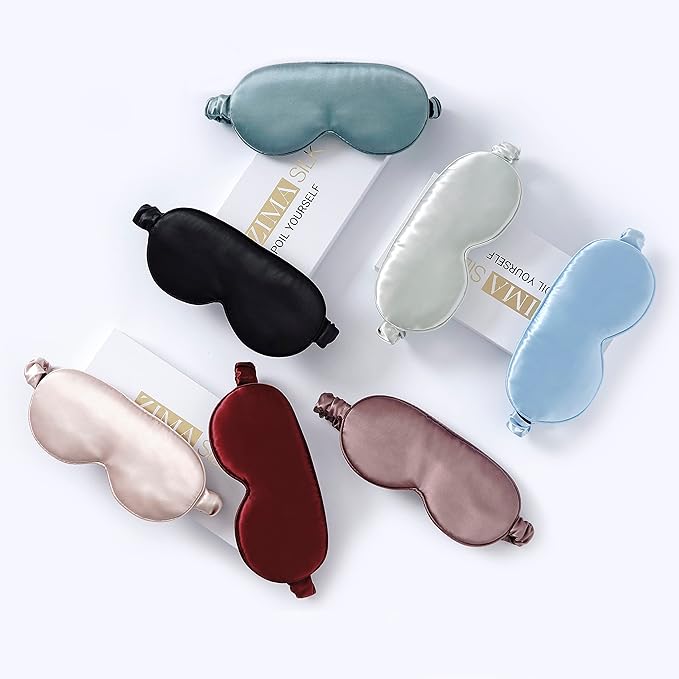 ZIMASILK Adjustable 22 Momme 100% Mulberry Silk Sleep Mask, 3D Contoured Cup - Image 8