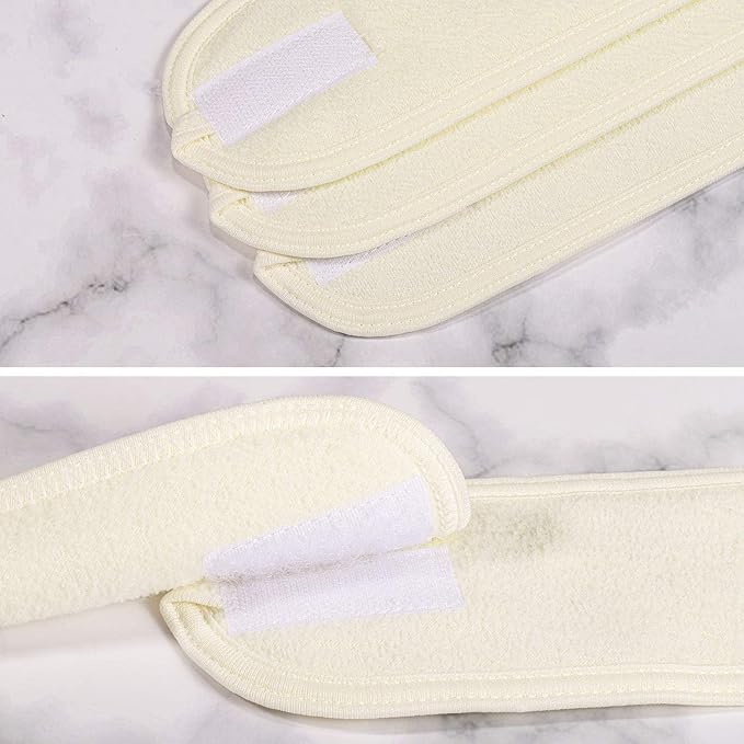 Whaline Spa Facial Headband 4 Packs Head Wrap Terry Cloth Headband Adjustable - Image 5
