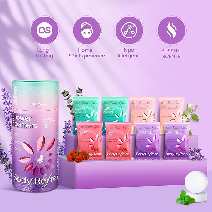 BodyRefresh Shower Steamers Aromatherapy 8 Pack - Image 3